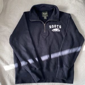 Roots vintage long sleeve half zip